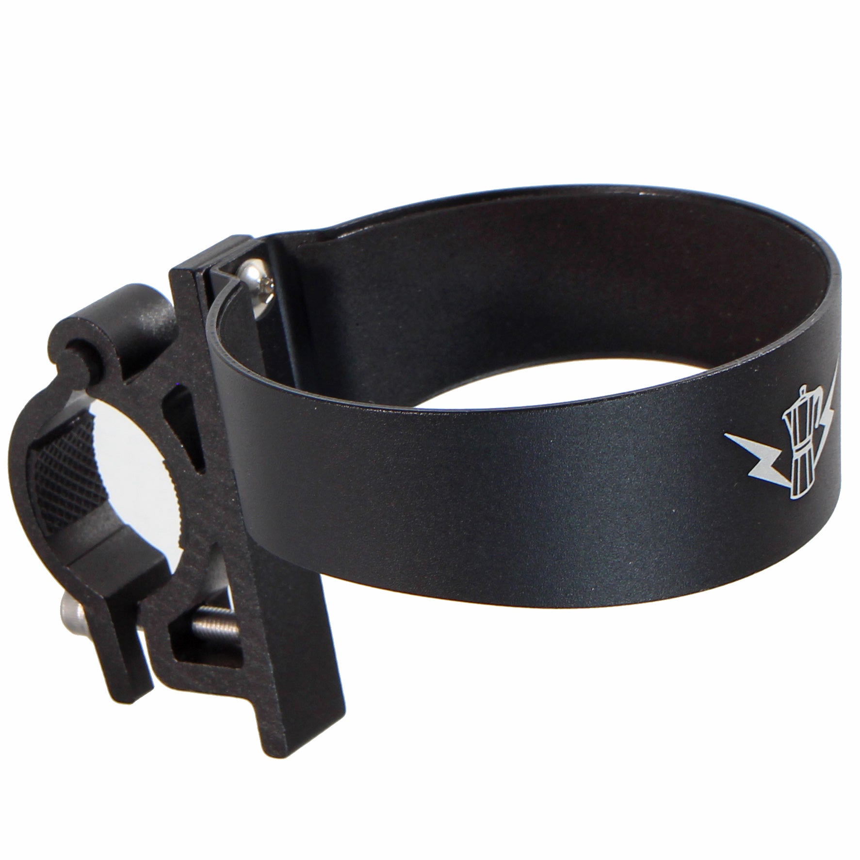 Portland Design Works Barista Cup Holder 26.0-31.8mm Handlebars Lightning/Moka Pot Design BLK