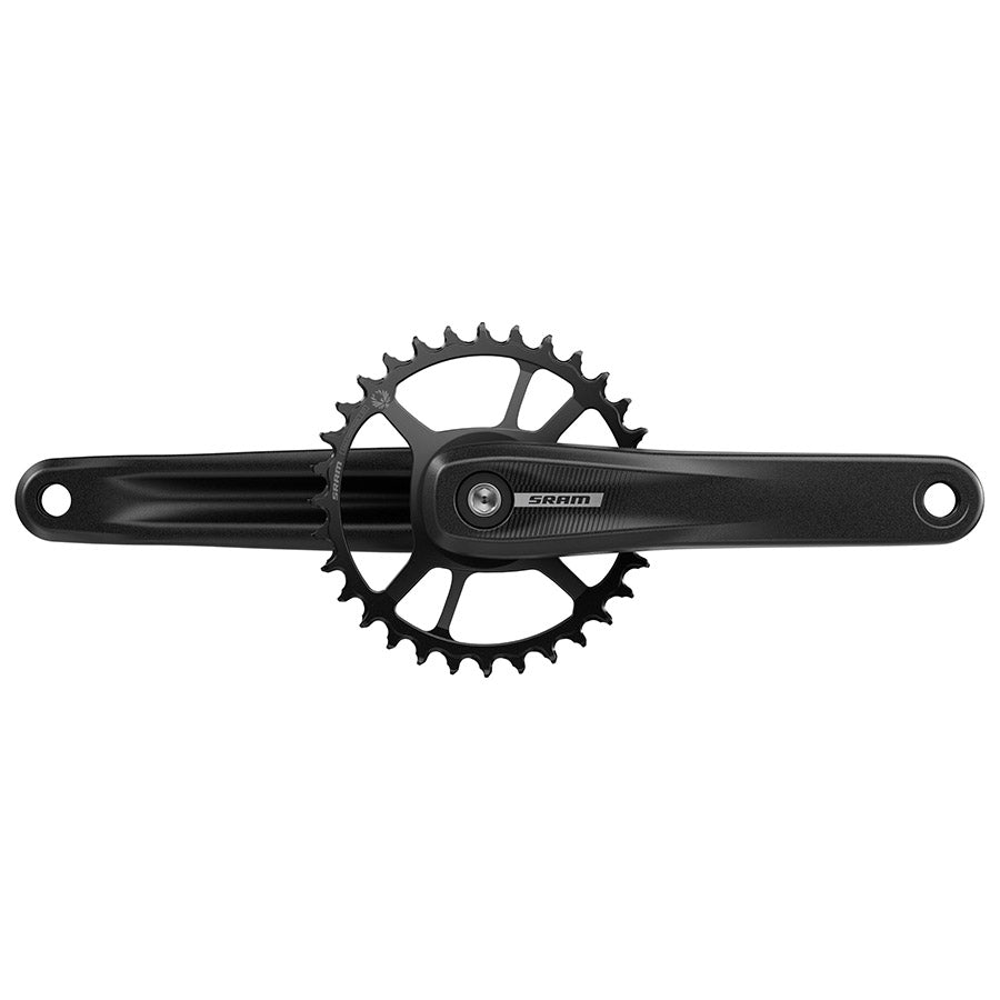 SRAM S100 Eagle Crankset - 175mm 32t Steel Chainring Aluminum Crankarms For Powerspine Bottom Bracket BLK 49mm Chainline B1