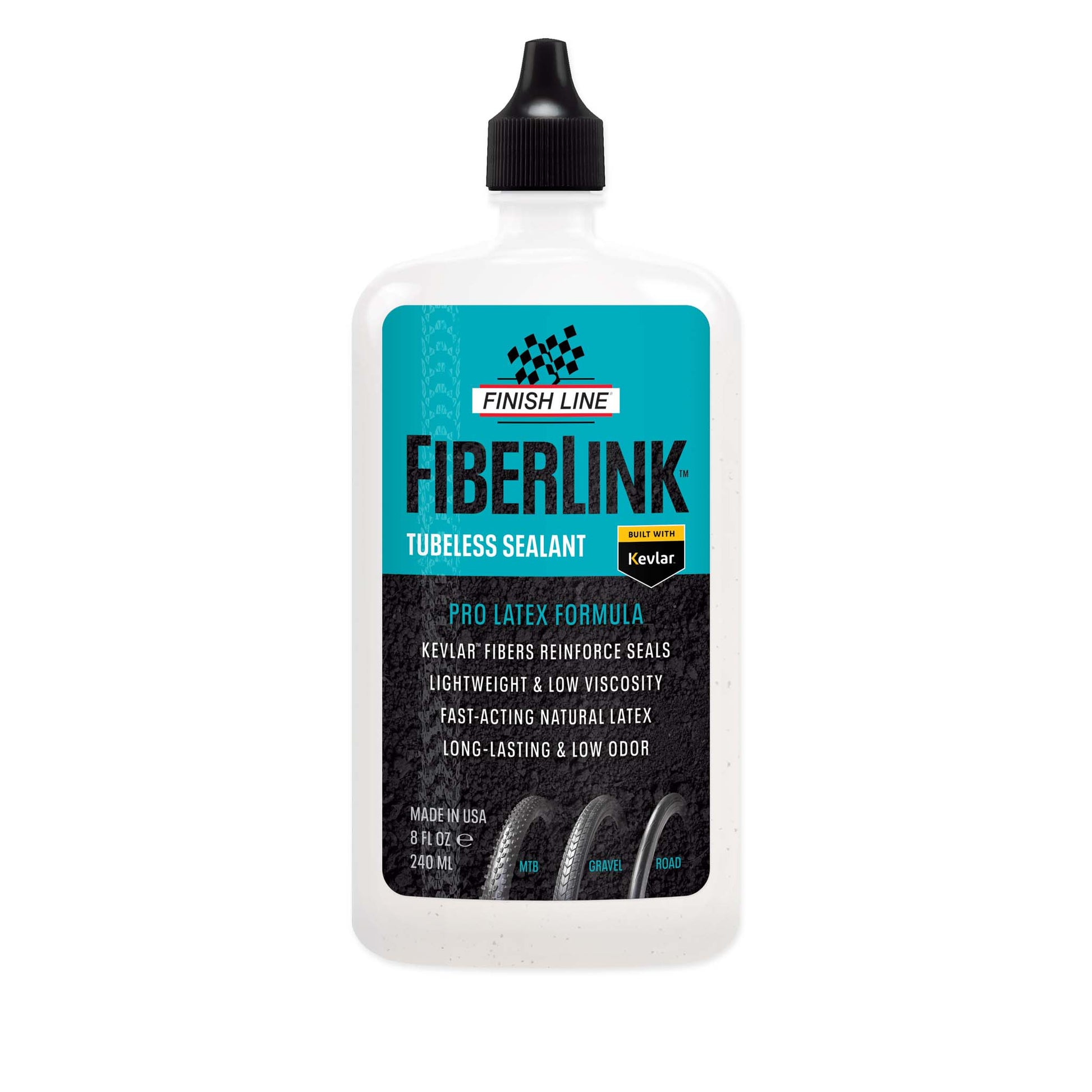 Finish Line FiberLink Tubeless Tire Sealant - 8oz Drip