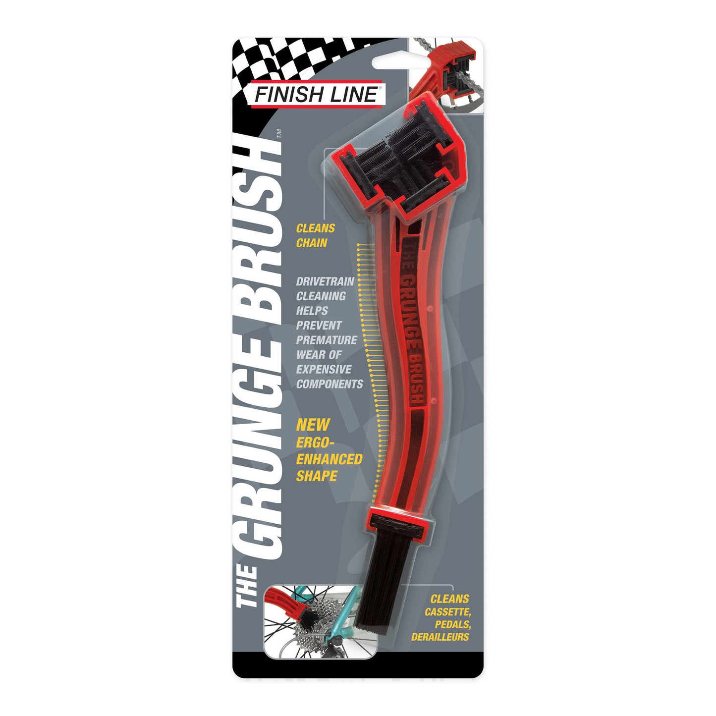 Finish Line Grunge Brush Chain and Gear Cleaning Tool