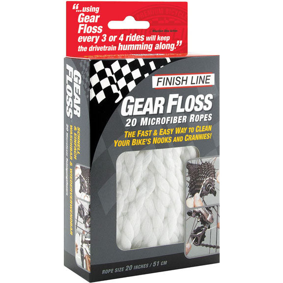 Finish Line Gear Floss Microfiber Cleaning Rope