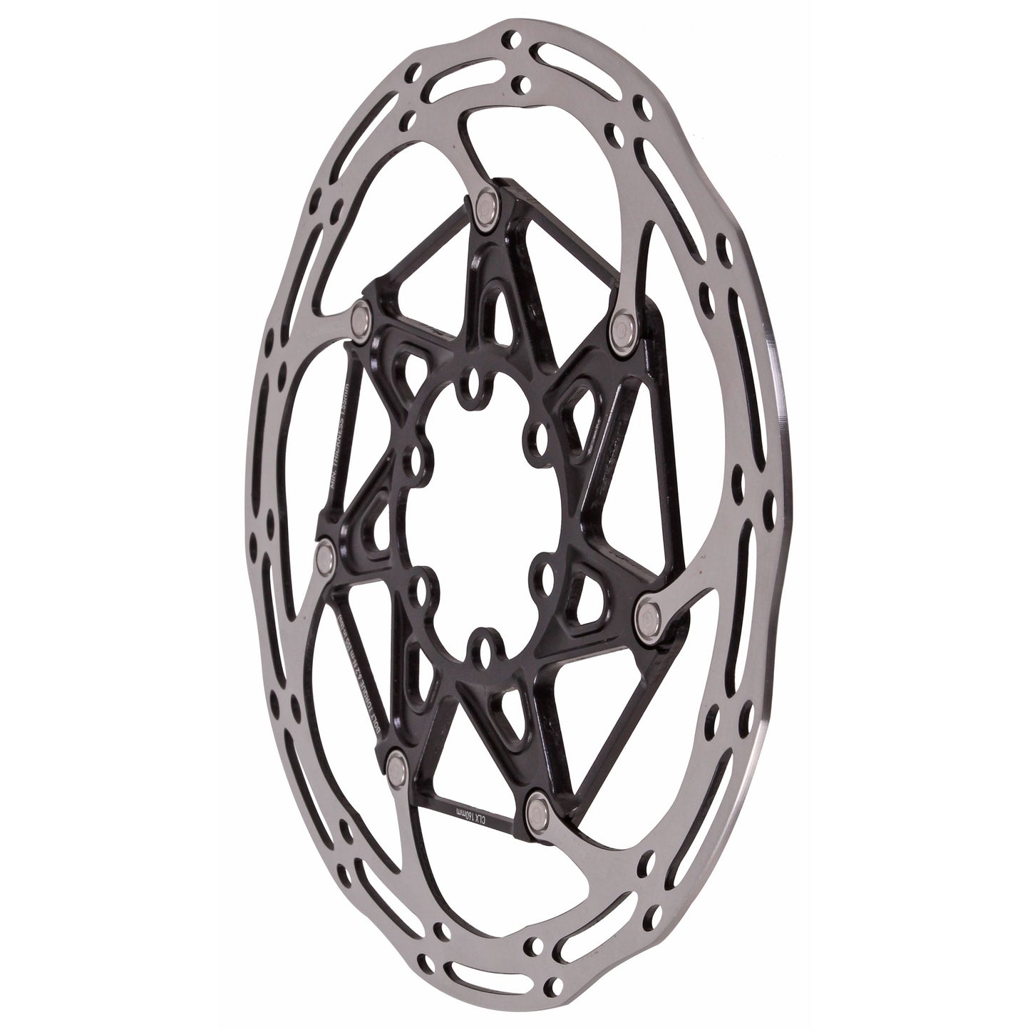 SRAM Centerline X Disc Brake Rotor - 160mm 6-Bolt Steel Bolts Silver/Black