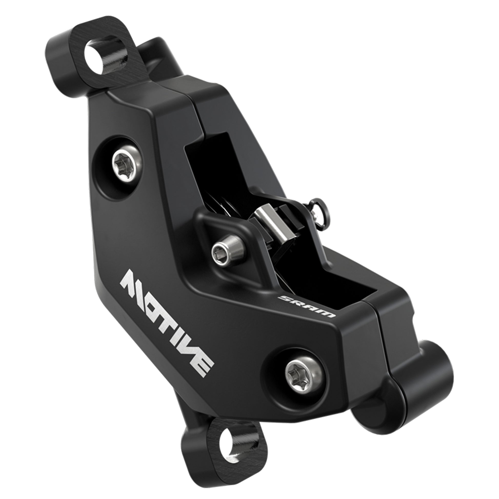 SRAM Motive Bronze Disc Brake Caliper Assembly - Front/Rear Post Mount 4-Piston Diffusion BLK A1+
