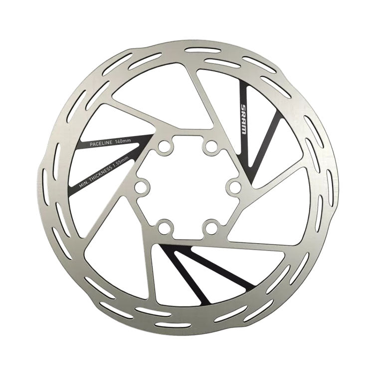SRAM Paceline Disc Brake Rotor - 140mm 6-Bolt Silver/Black
