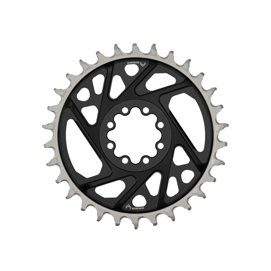 SRAM X0 Eagle T-Type Direct Mount Chainring - 34t 12-Speed 8-Bolt Direct Mount 3mm Offset Aluminum BLK D1