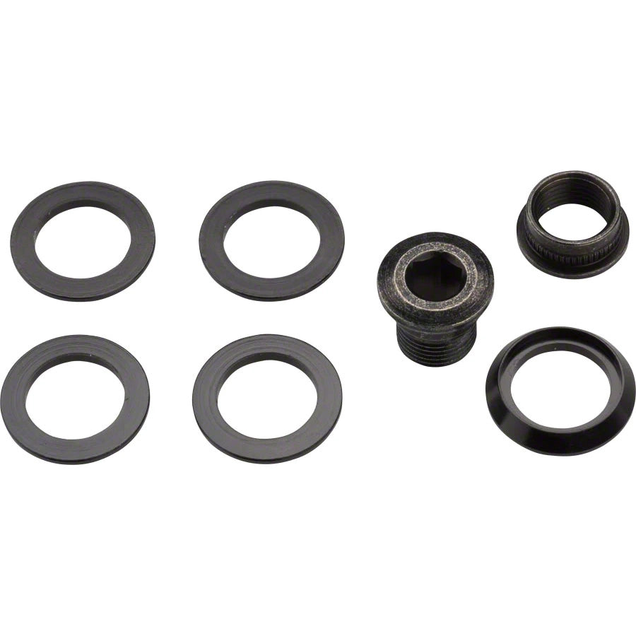 SRAM Force 1/ CX1 Chainring Spacer Bolt Set Five Spacers Hidden Nut/Bolt Fits Rival 1 Hidden Chainring Bolt Design