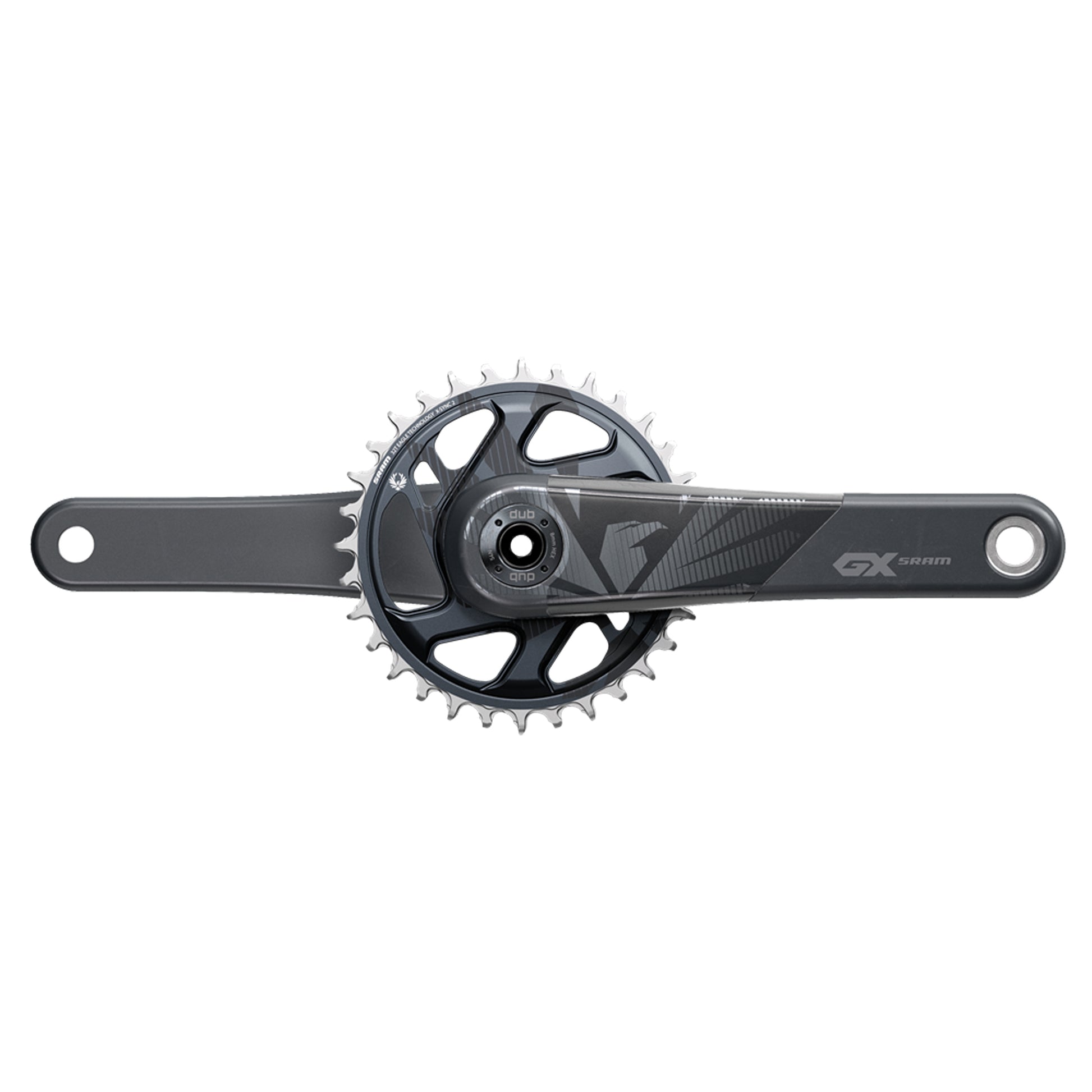 SRAM GX Eagle Carbon Boost Crankset - 170mm 12-Speed 32t Direct Mount DUB Spindle Interface Lunar