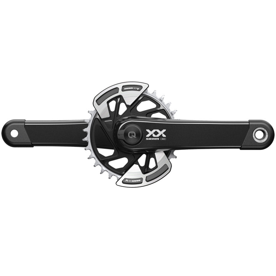 SRAM XX Eagle T-Type AXS Power Meter Wide Crankset - 170mm 12-Spd 32t Chainring Direct Mount 2-Guards PM DUB Spindle BLK