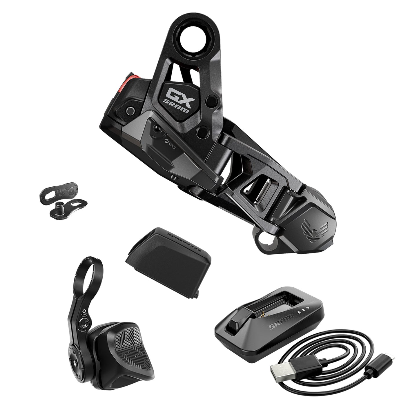 SRAM GX Eagle T-Type Rear Derailleur AXS Upgrade Kit - Converts Eagle 70 90 Mechanical Rear Derailleurs to AXS Electronic