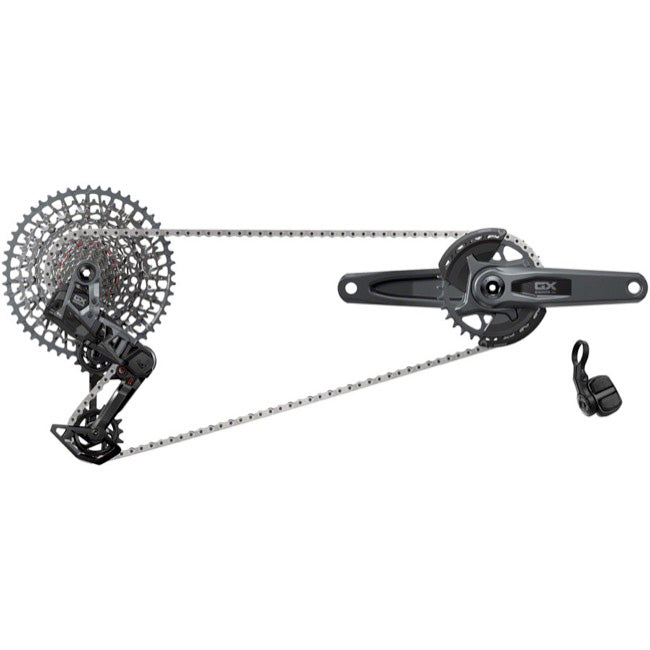 SRAM GX T-Type Eagle Transmission Groupset - 170mm Crank 32t Chainring AXS POD Controller 10-52t Cassette Rear Derailleur Chain
