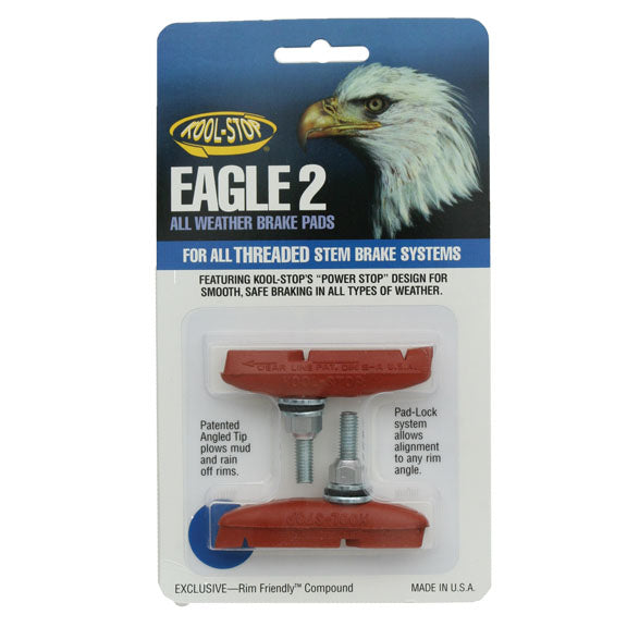 Kool Stop Eagle-Claw 2 Pads Threaded - Salmon