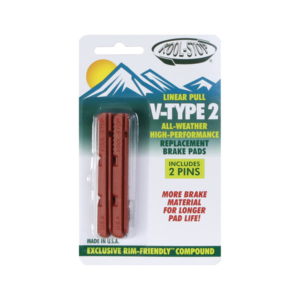Kool Stop V-Type 2 Pads Salmon Pr