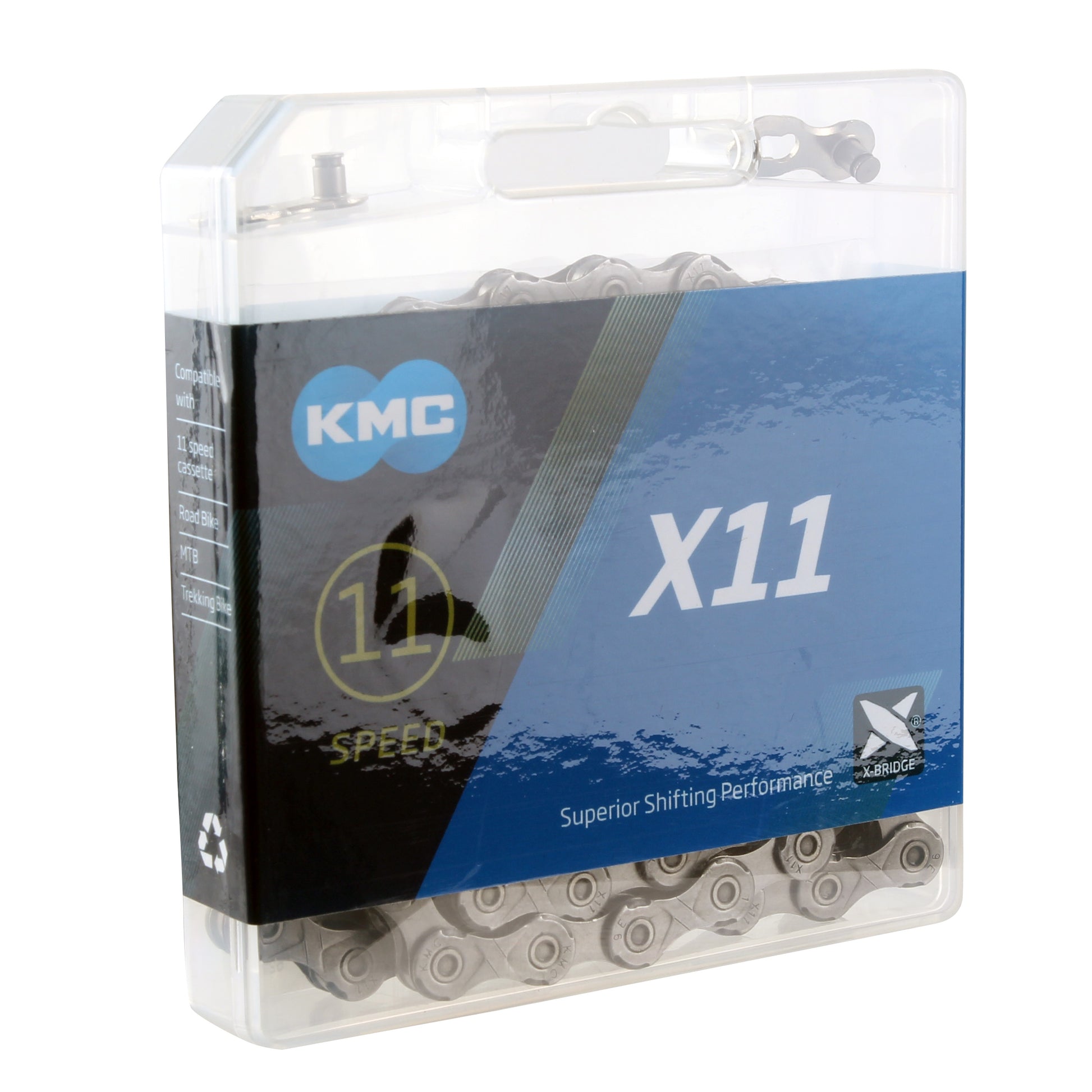 KMC X11 Chain - 11-Speed 118 Links Gray
