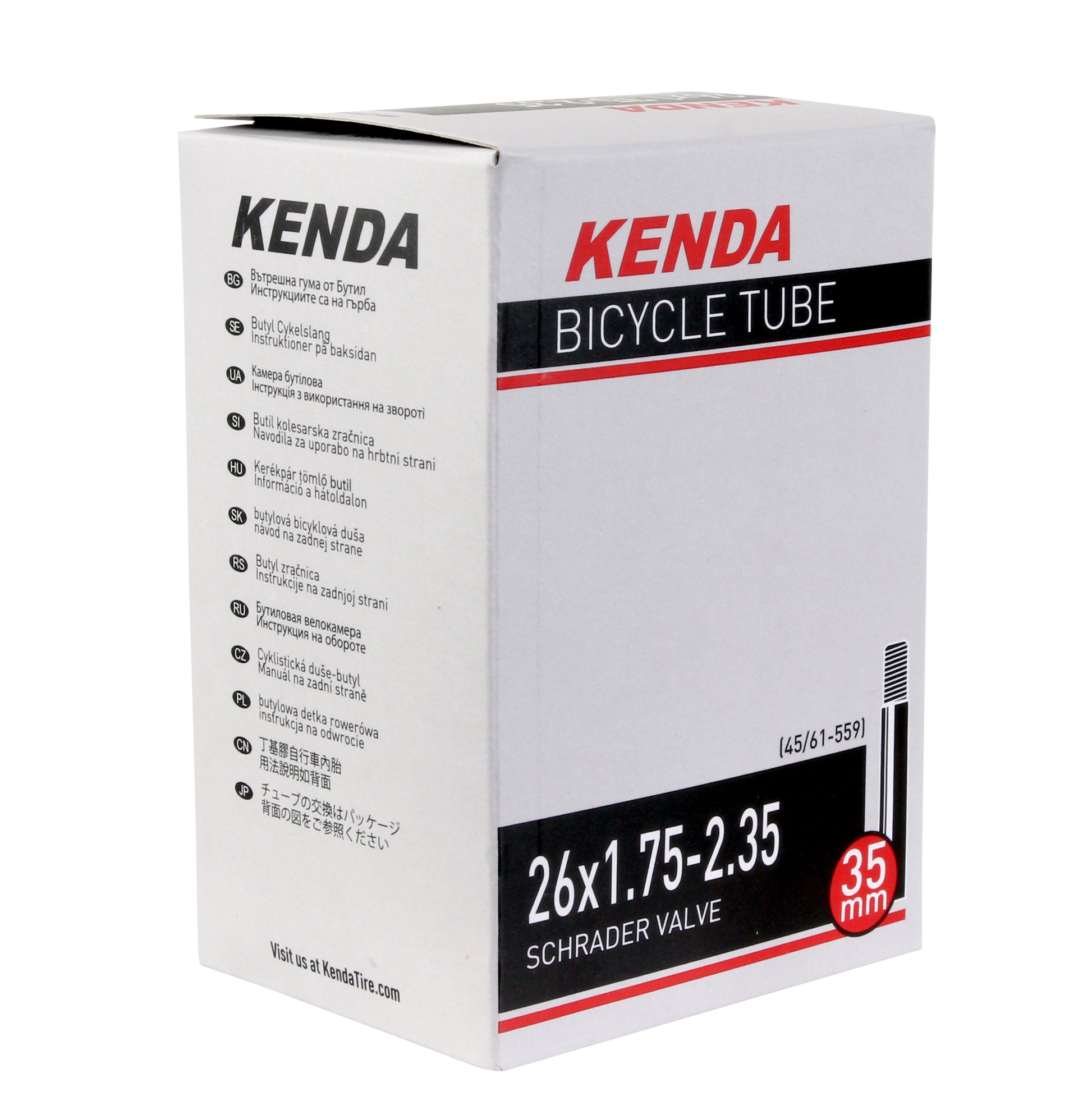 Kenda Tube - 26 x 1.75 - 2.35 Schrader Valve