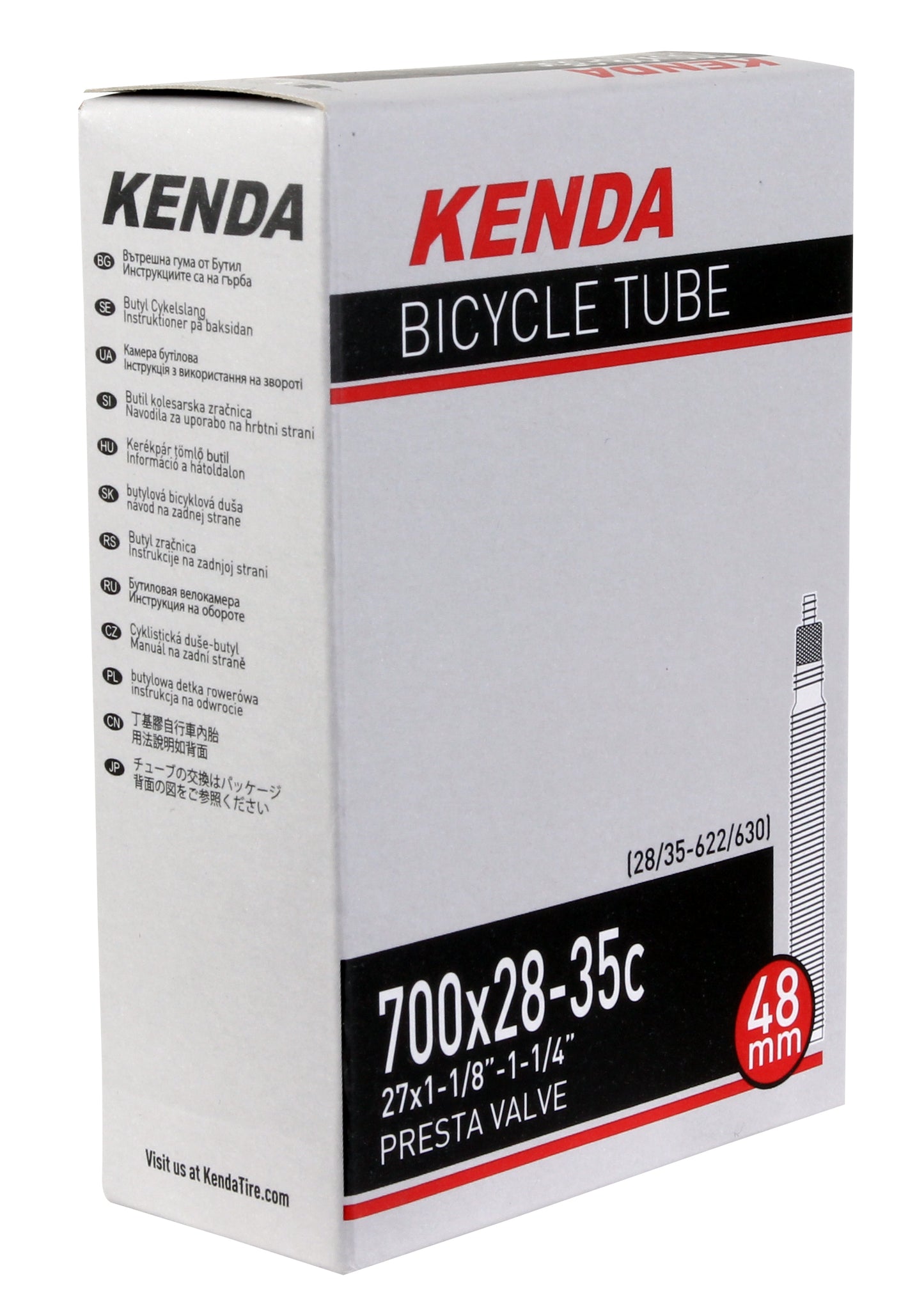 Kenda Butyl Tube 700 x 28-35 PV 60mm - Each