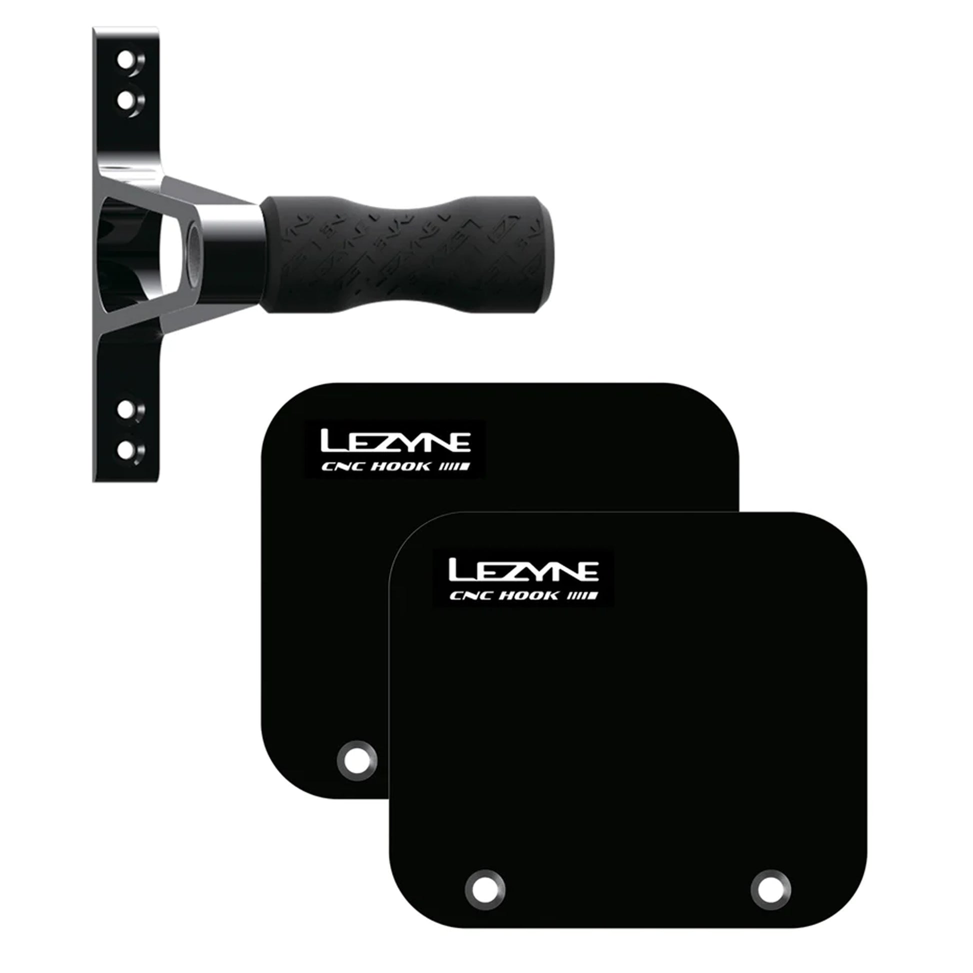 Lezyne CNC Wheel Bike Storage Hook - Alloy Black