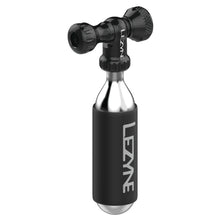 Lezyne Control Drive C0-2 Inflator Slip-fit Shcrader/Presta includes 16g cartridge Neoprene Sleeve BLK