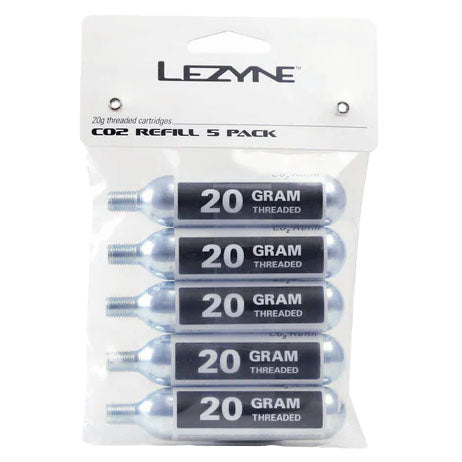 Lezyne 20g CO2 Cartridge Pack of 5