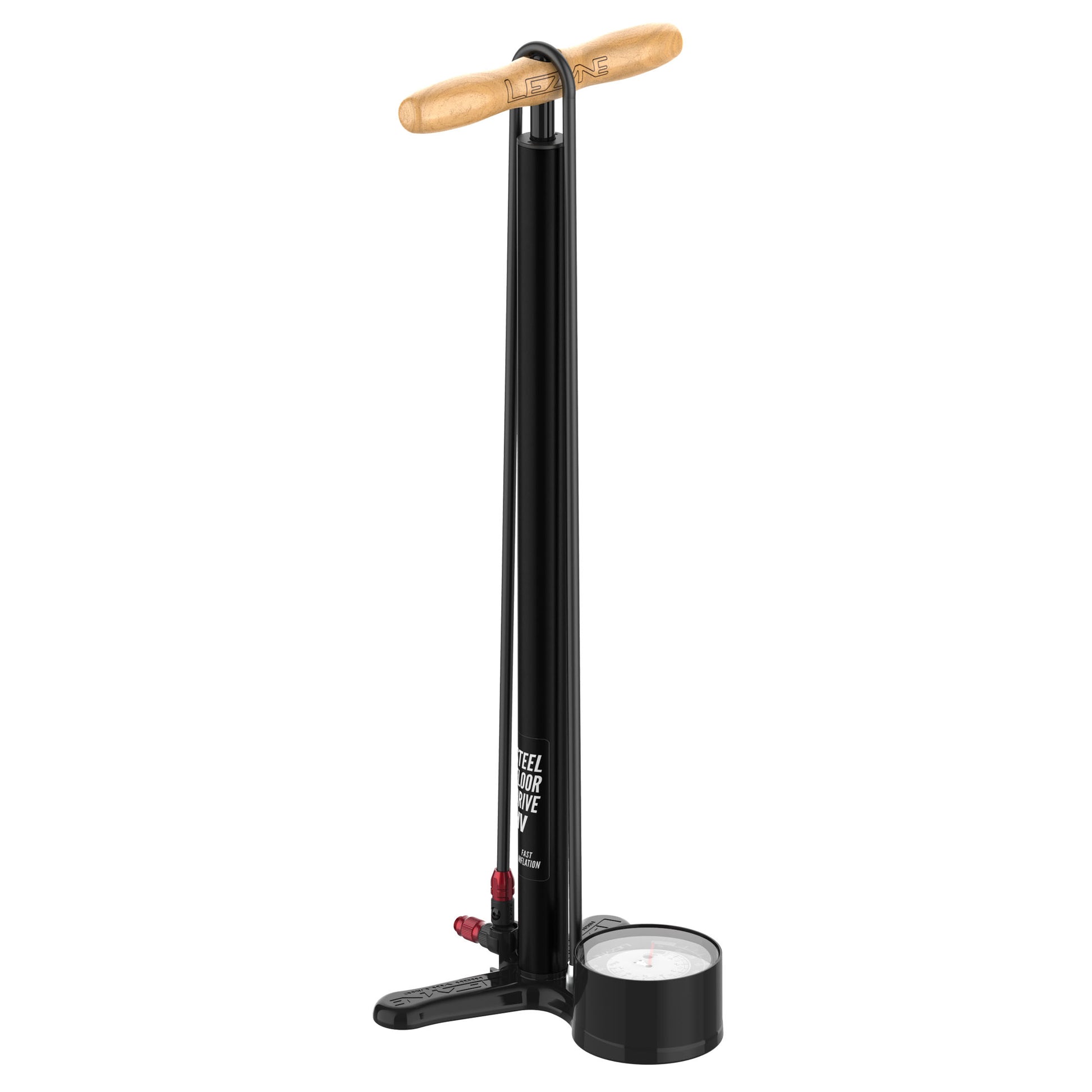 Lezyne Steel HV Floor Drive Pump - Flat Black