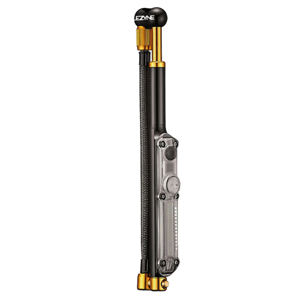Lezyne Digital Shock Drive Pump 350 psi with zero-loss chuck head Black/Gold