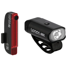 Lezyne Mini Drive 400XL and Stick+ Light Pair Black/Black