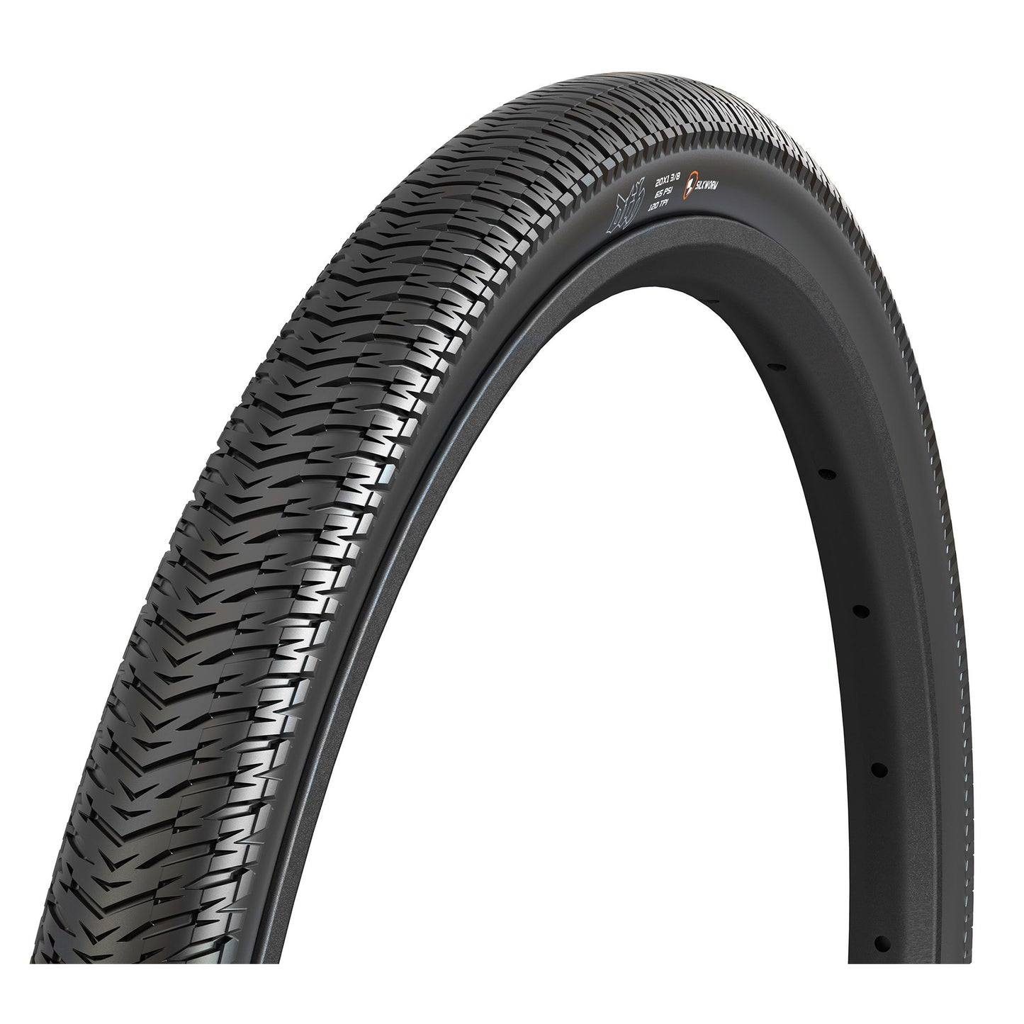 Maxxis DTH Tire - 20 x 1 3/8 Clincher Wire Black Dual Silkworm