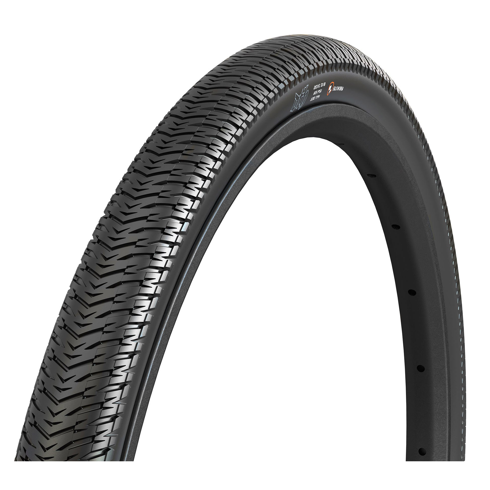 Maxxis DTH Tire - 20 x 1 3/8 Clincher Wire Black Dual Silkworm