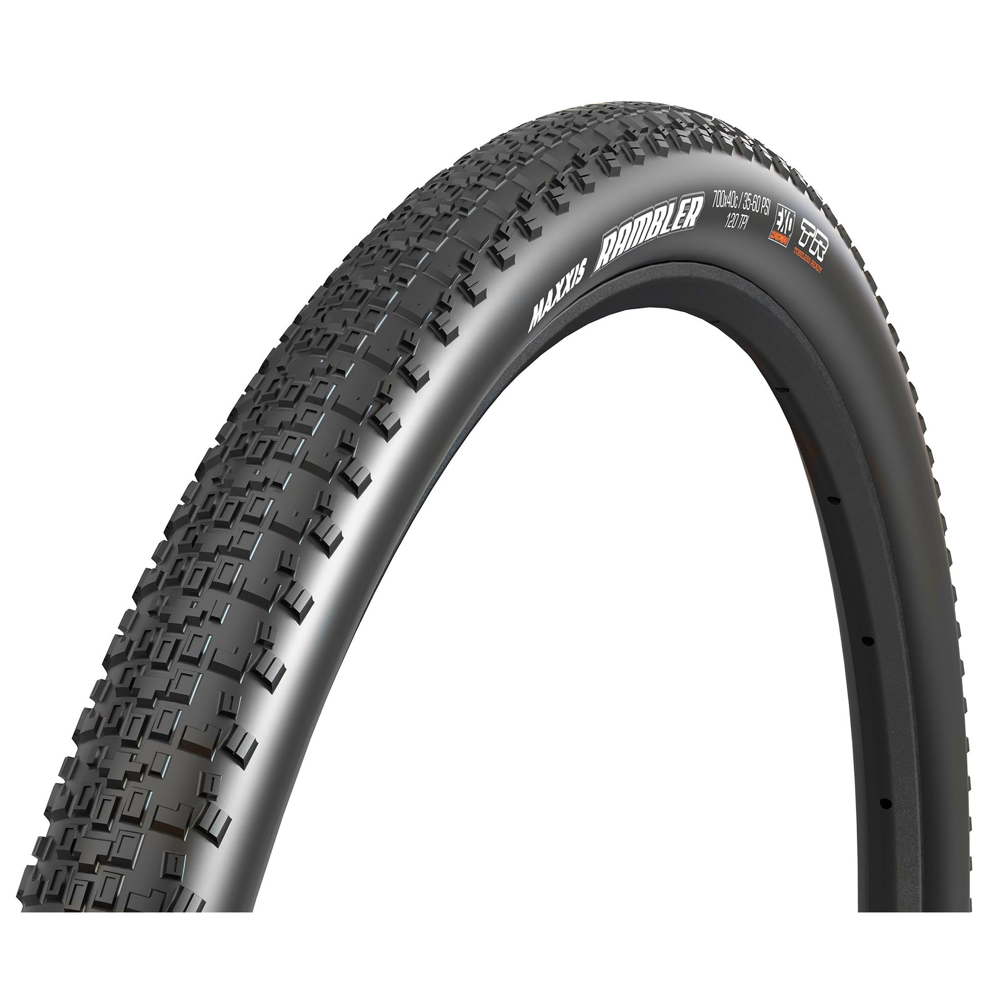 Maxxis Rambler Tire - 700 x 38 Tubeless Folding Black Dual EXO
