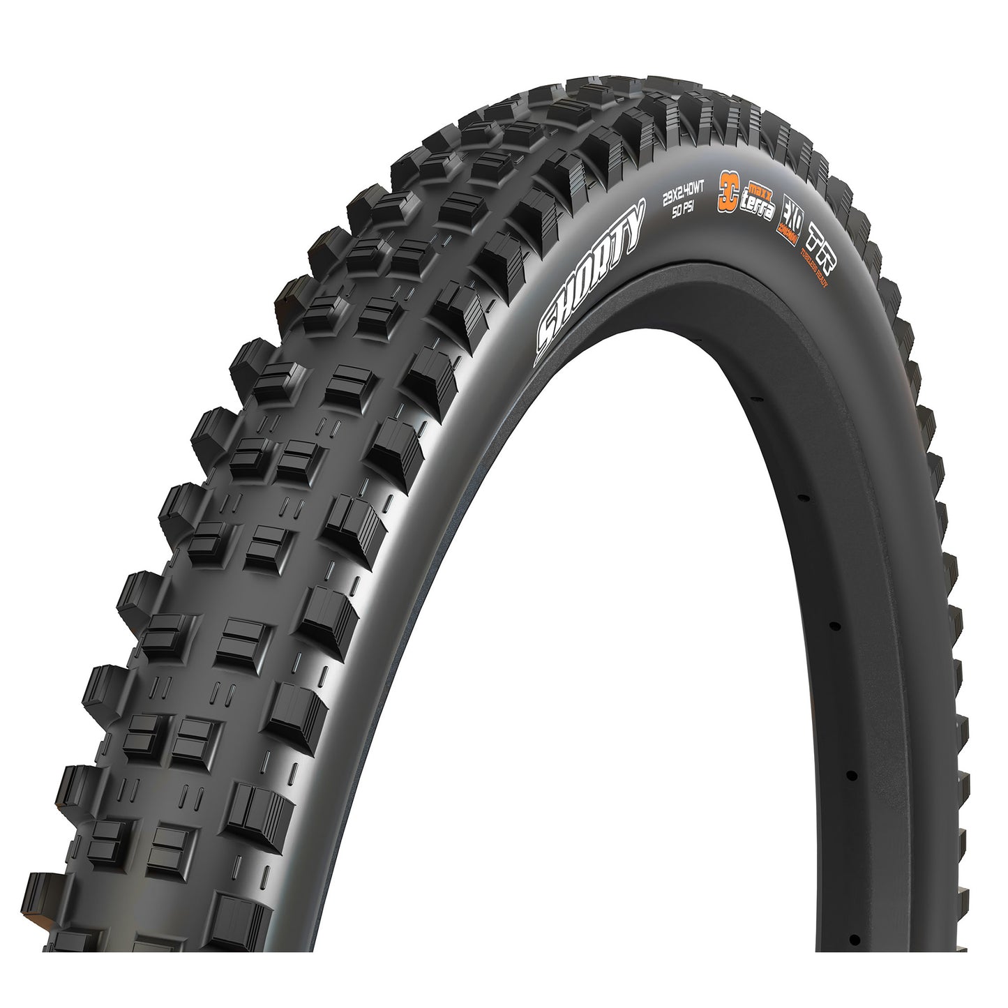 Maxxis Shorty Tire - 29 x 2.4 Tubeless Folding BLK 3C Grip DoubleDown Wide Trail