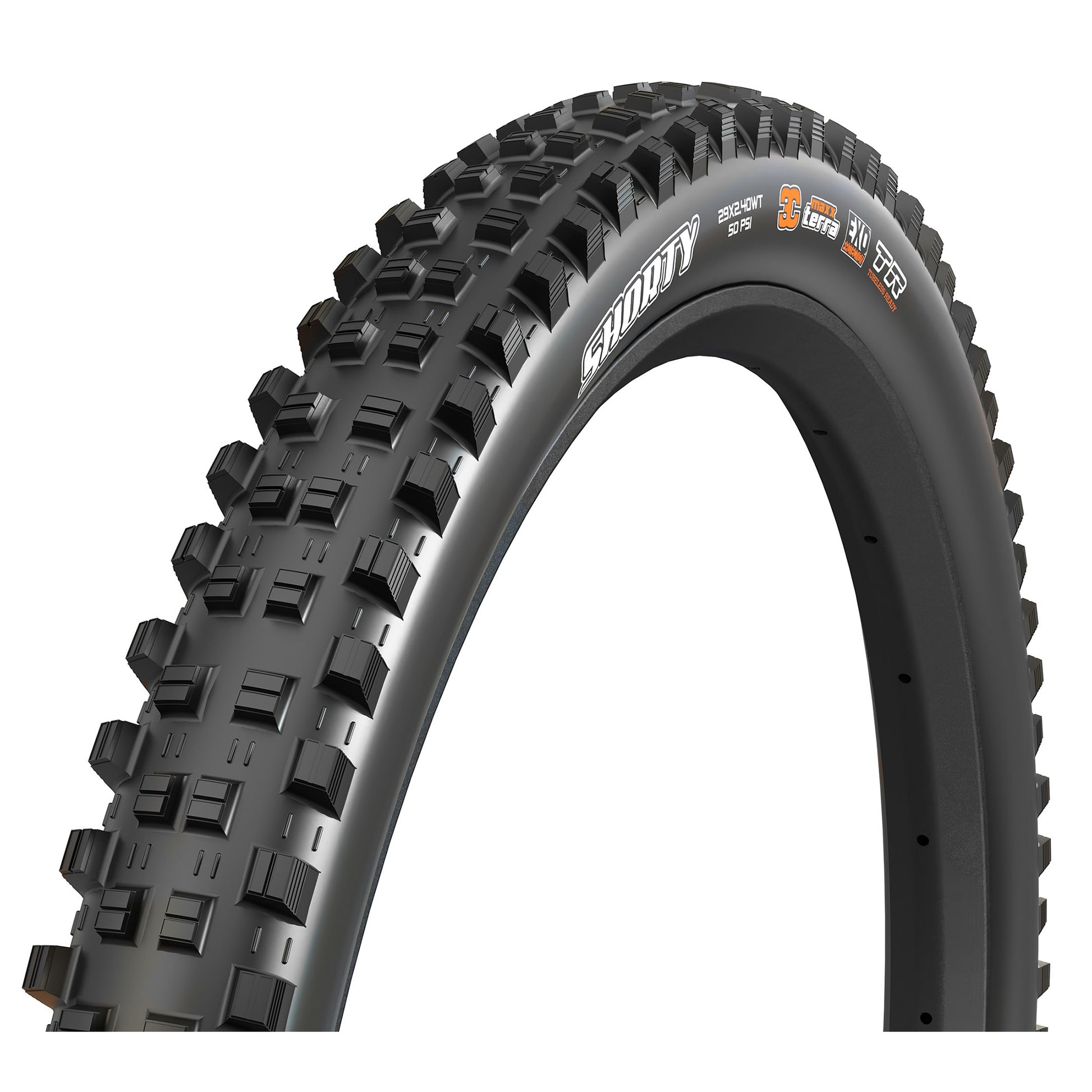 Maxxis Shorty Tire - 29 x 2.4 Tubeless Folding BLK 3C Grip DoubleDown Wide Trail