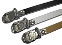 MKS Leather Toe Straps 420mm Long Black