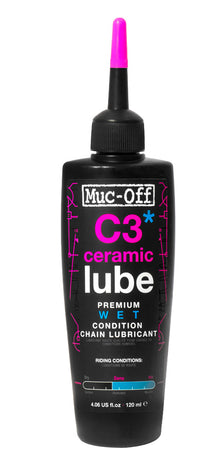 Muc-Off C3 Wet Ceramic Bike Chain Lube - 120ml Drip