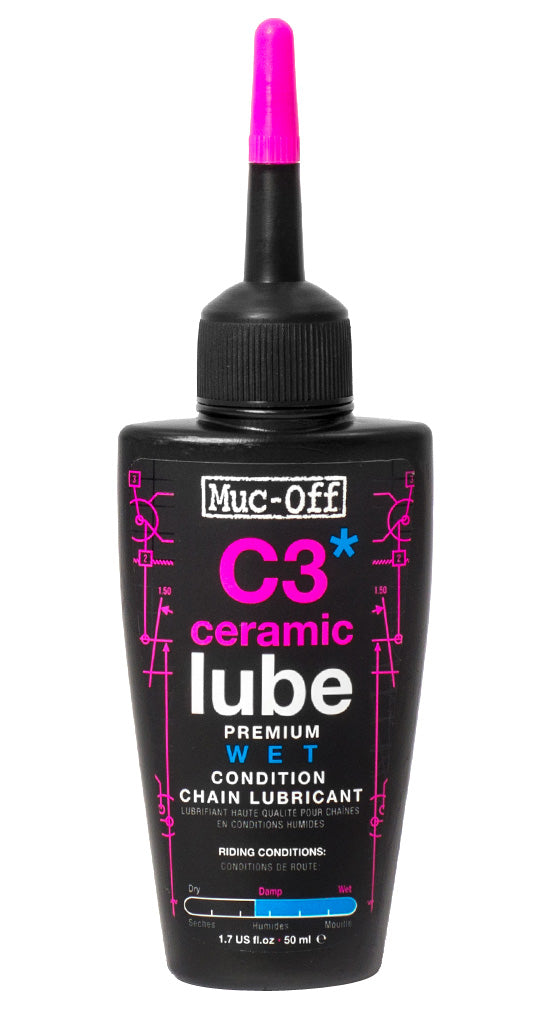 Muc-Off C3 Wet Ceramic Bike Chain Lube - 50ml Drip