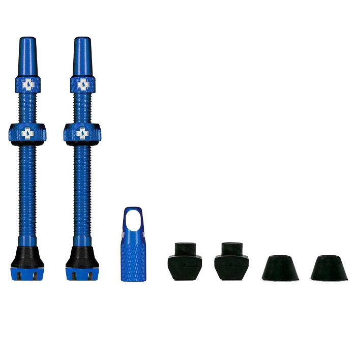 Muc-Off V2 Tubeless Valve Kit - Blue 60mm Pair