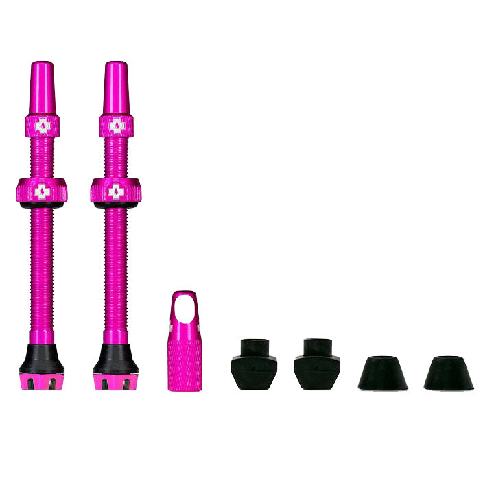 Muc-Off V2 Tubeless Valve Kit - Pink 44mm Pair
