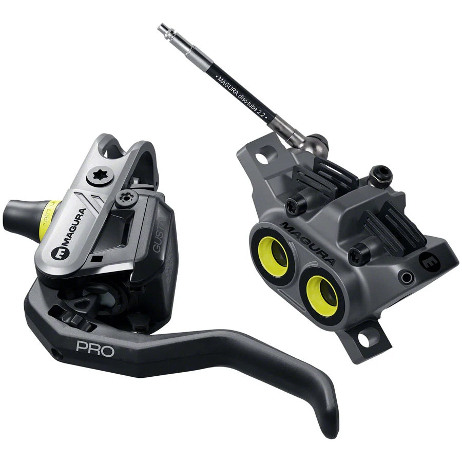 Magura Gustav Pro Disc Brake Lever - Front Rear Post Mount 4-Piston BLK/Anthracite Gray