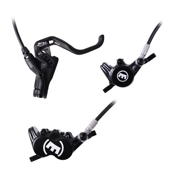 Magura MT Trail Sport Disc Brake Set - Front Rear Hydraulic Post Mount BLK/White