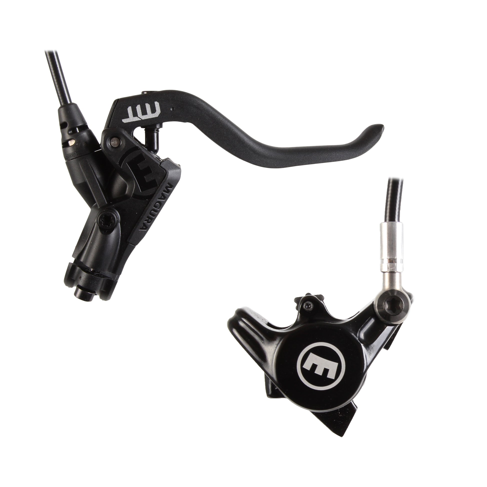 Magura MT4 Disc Brake and Lever - Front or Rear Hydraulic Flat Mount Black