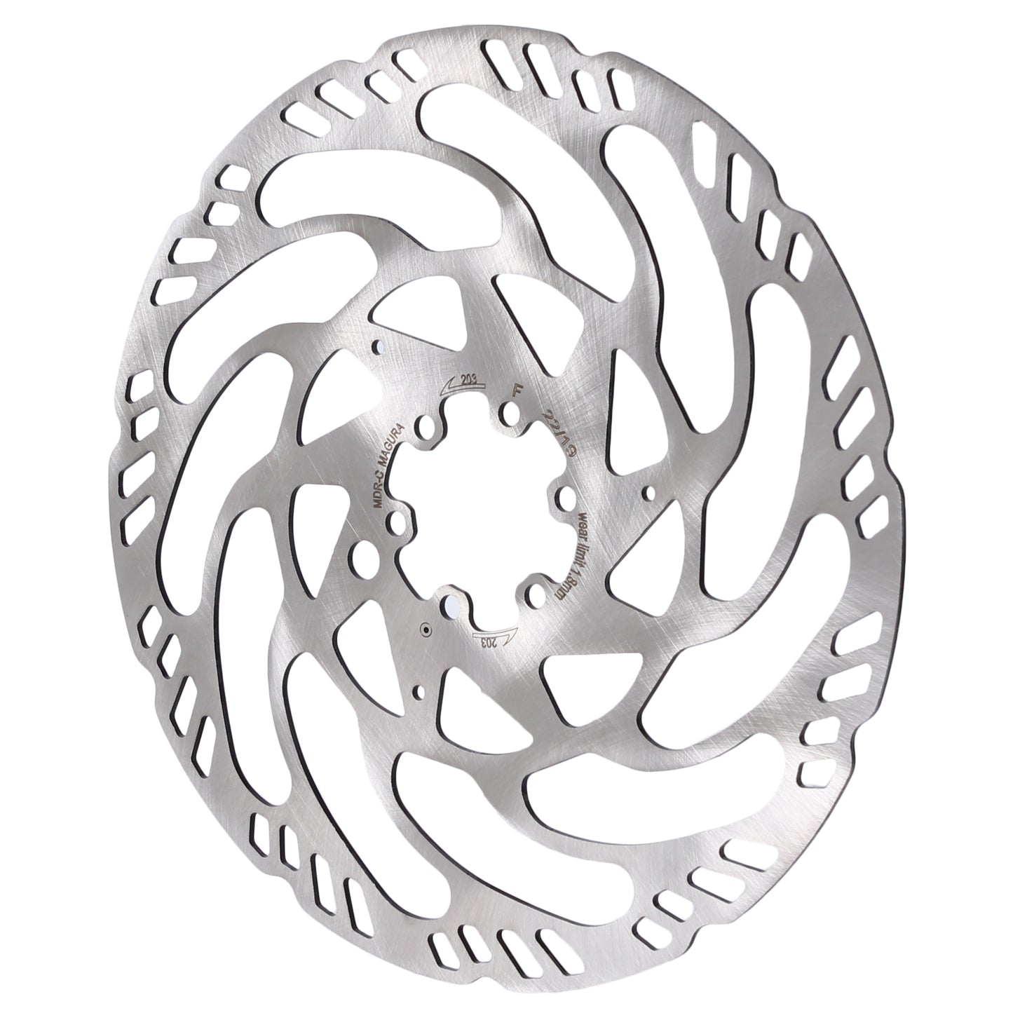 Magura MDR-C Disc Brake Rotor - 203mm 6-Bolt eBike Optimized Silver