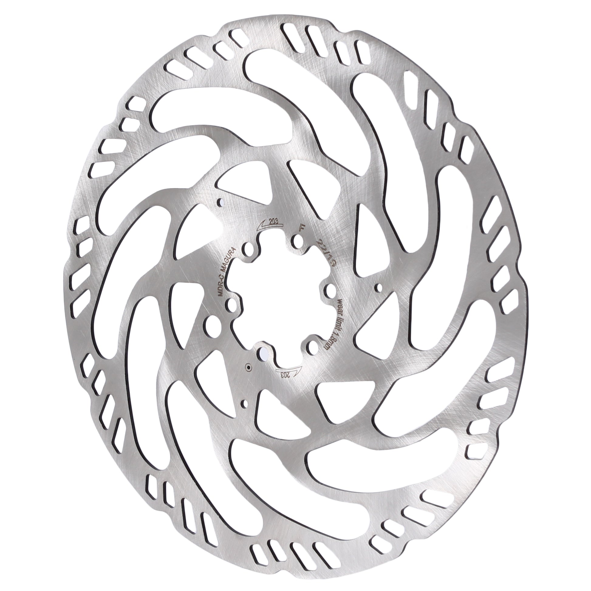 Magura MDR-C Disc Brake Rotor - 203mm 6-Bolt eBike Optimized Silver