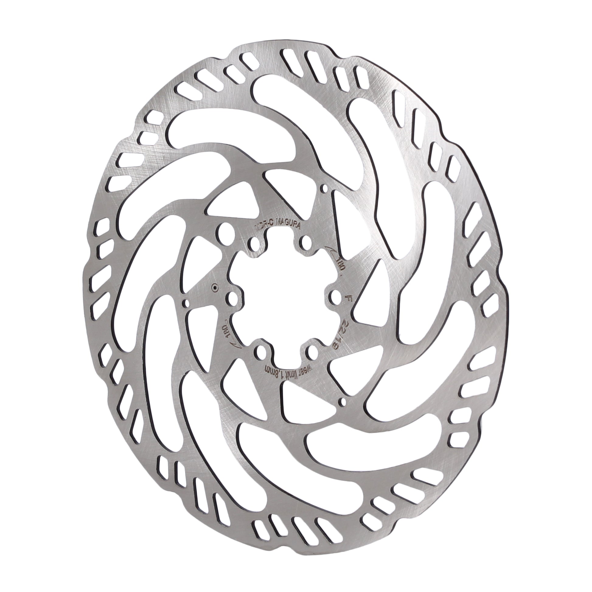 Magura MDR-C Disc Brake Rotor - 180mm 6-Bolt eBike Optimized Silver