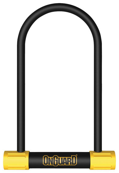 OnGuard BullDog Series U-Lock - 4.5 x 11" Keyed BLK/YLW Includes bracket