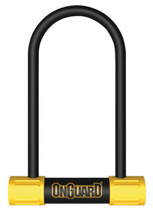 OnGuard BullDog Series U-Lock - 3.5 x 5.5" Keyed BLK/YLW Includes bracket
