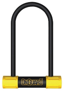 OnGuard BullDog Series U-Lock - 3.5 x 7" Keyed Black/Yellow Includes bracket