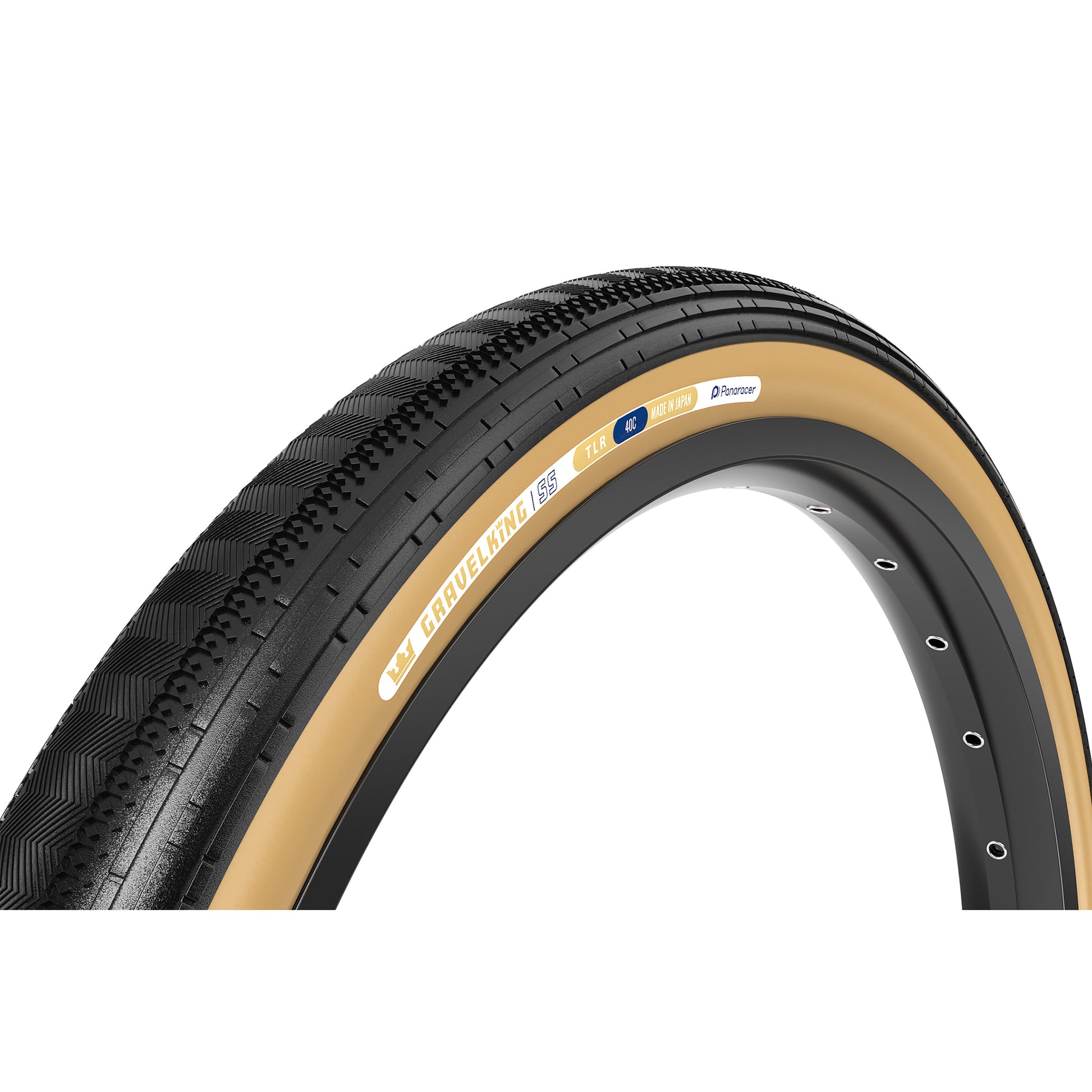 Panaracer GravelKing SS Tire - 700 x 40 Tubeless Folding Black/Brown