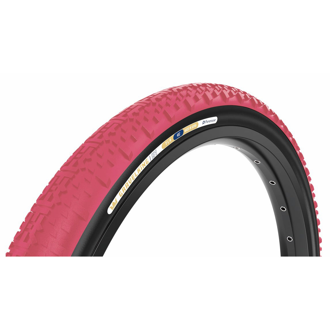 Panaracer GravelKing X1 Tire - 700 x 40 Tubeless Folding Cranberry/Black