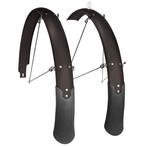 Planet Bike Cascadia 26" x 60 Fender Set: Black (26 x 1.4-1.9)