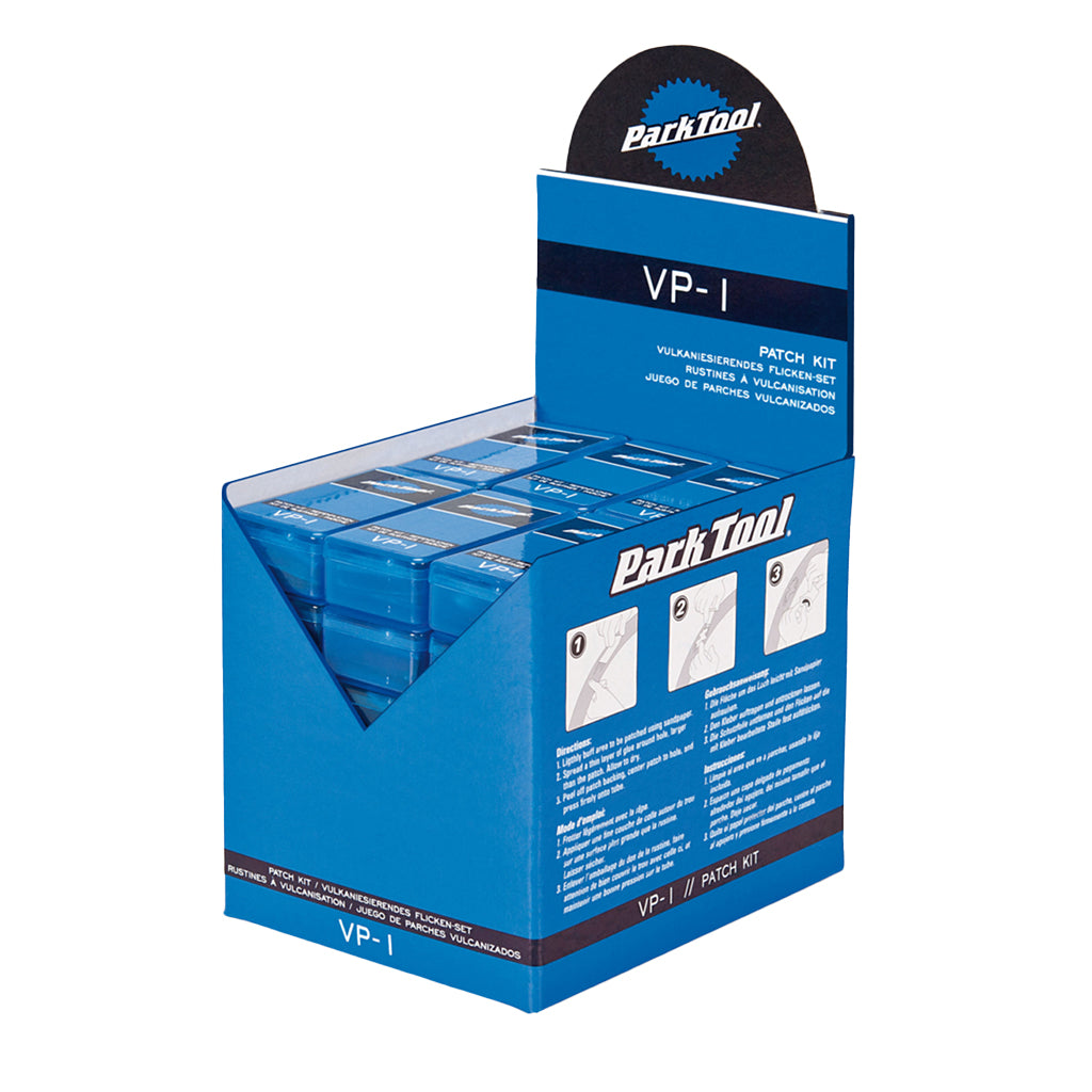 Park Tool Vulcanizing Patch Kit: Display Box with 36 Individual Kits
