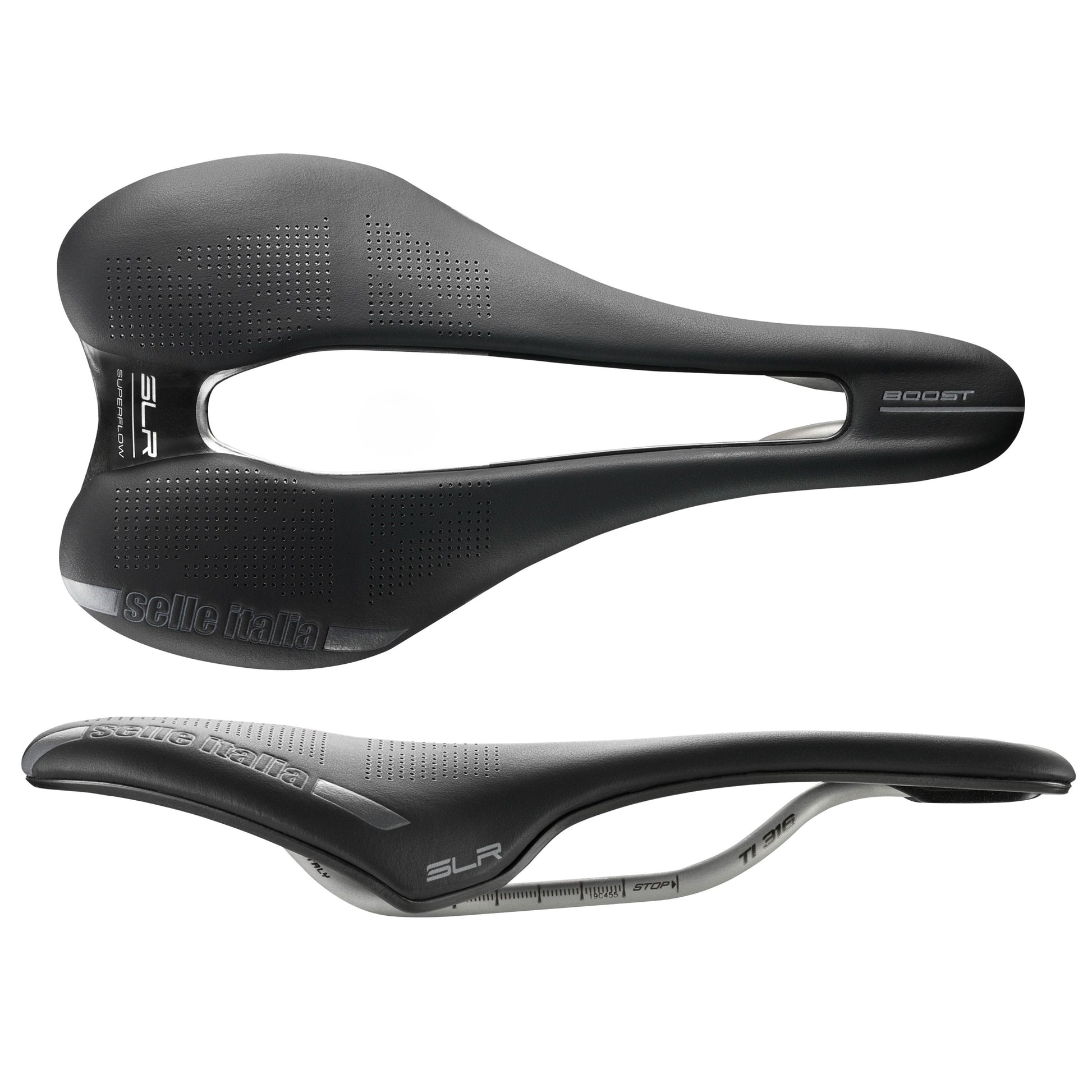 Selle Italia SLR Boost Superflow S3 TI 316 Blk