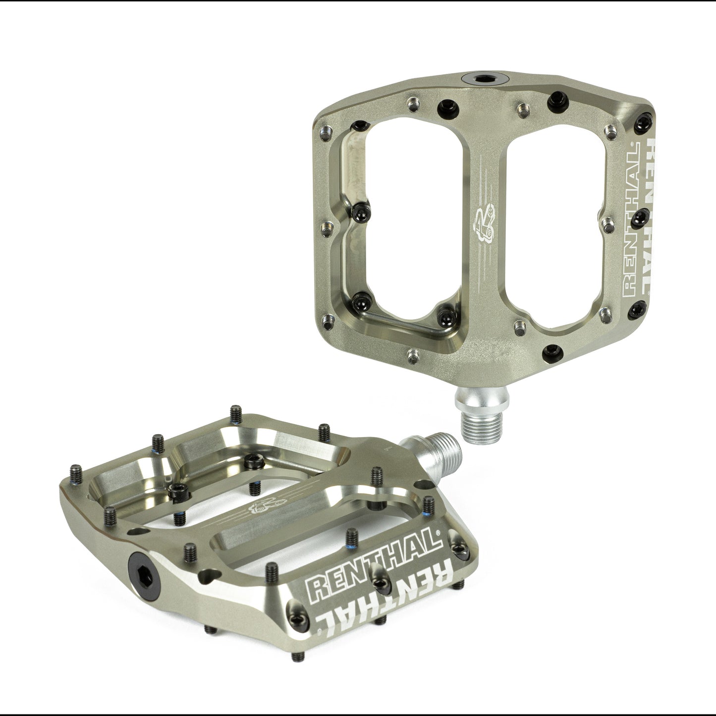 Renthal Revo-F Pedals - Platform 9/16" Gold 100 x 104mm